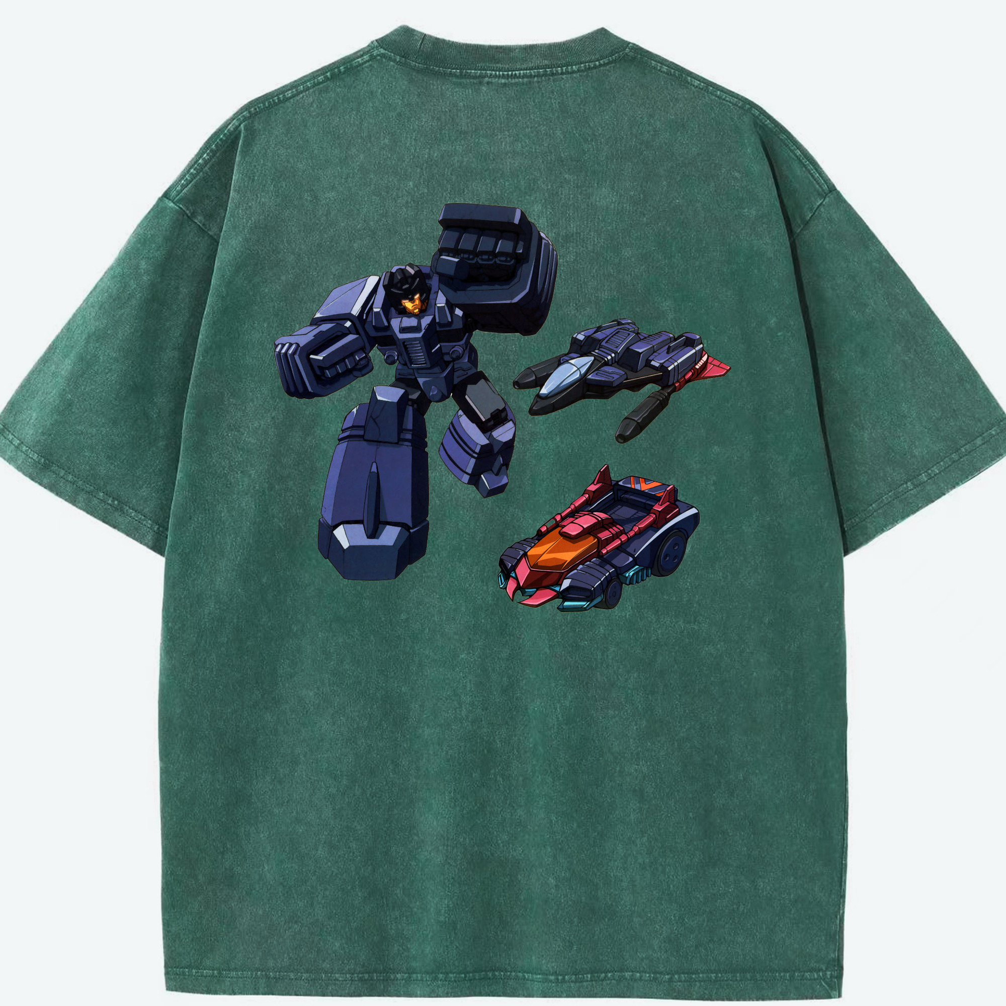 （画像用）  綿100% ヴィンテージ風 半袖Tシャツ（背面プリント）